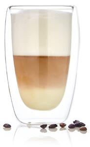 Bambuswald Šalica za kavu, 400 ml, termalna šalica, ručno izrađeno, borosilikatno staklo