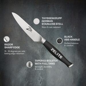 Zelite Infinity by Klarstein Comfort Pro serija, 4" nož za guljenje, 56 HRC, nehrđajući čelik