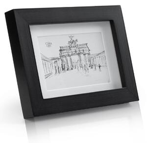 Casa Chic Brighton okvir za slike staklena ploča 10 x 15 cm s passe-partoutom od pravog drveta