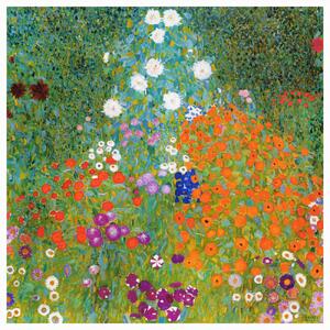 Reprodukcija umjetnosti Cottage Garden (Flowers) - Gustav Klimt, (40 x 40 cm)