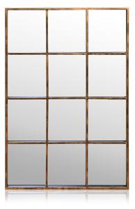 Casa Chic Soho Prozorsko ogledalo Pravokutni metalni okvir 90 x 60 cm Vintage