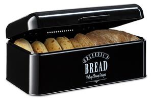 Klarstein Delaware, kutija za kruh, metal, 42 x 16 x 24,5 cm, poklopac na šarkama, otvori za ventilaciju