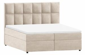 Bež boxspring krevet s prostorom za odlaganje 160x200 cm Flip – Ropez