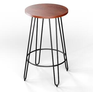Blumfeldt Bistro stol, Hamilton Ø60cm, drveni čelični okvir