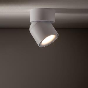Nowodvorski Lighting Stropni reflektor Oscar, bijeli, aluminij, visina 13,5 cm, GU10, prigušiva, Bijela, Aluminij