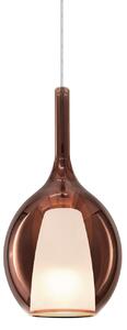 IDEAL LUX Viseća lampa Ideal Lux Kalique 2, bakrene boje, Ø 18 cm, prigušiva, Bakar, Dnevni boravak/blagovaonica, Plastika