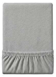 Jersey plahta EXCLUSIVE svijetlo siva 140 x 200 cm