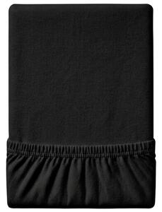 Jersey plahta EXCLUSIVE crna 90 x 200 cm
