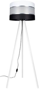 Podna lampa CORAL 1xE27/60W/230V bijela/crna/krom