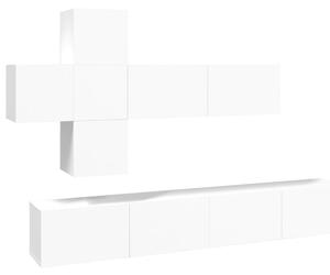 VidaXL 7-dijelni set TV ormarića bijeli od konstruiranog drva