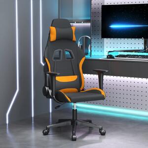 VidaXL Igraća stolica crno-narančasta od tkanina