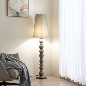 Lucande podna lampa Lyndorin, zelena, keramička, 150 cm, Zelena, Dnevni boravak/blagovaonica, Keramika