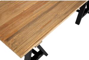 Stolić za kavu s pločom stola od borovine u prirodnoj boji 80x140 cm Hampstead – Premier Housewares