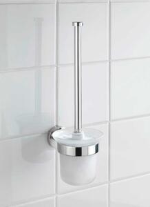 Staklena zidna WC četka u sjajno srebrnoj boji Bosio – Wenko