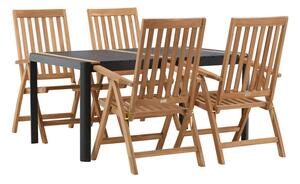 Set stola i stolica Dallas 4090Metal, Drvo