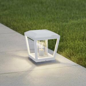 Lucande postolje svjetlo Dunia, bijela, metal, 24 cm, E27, IP54