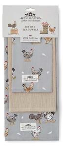 Pamučna kuhinjska krpa 3 kom 45x65 cm Hen House – Cooksmart ®