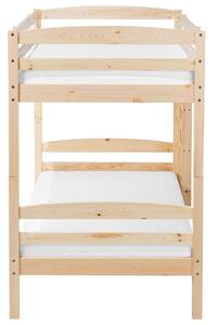 Zondo Krevet na kat 90 cm RESPOND (s podnicom) (svijetlo drvo). 1007448