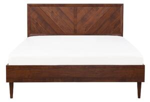Zondo Bračni krevet 160 cm MILLET (s podnicom) (tamno drvo). 1007369