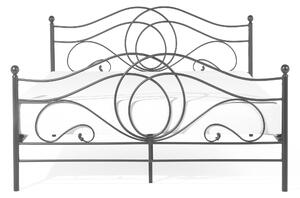 Zondo Bračni krevet 160 cm LAURA (s podnicom) (crna). 1007330