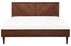 Zondo Bračni krevet 180 cm MILLET (s podnicom i LED rasvjetom) (tamno drvo). 1007373