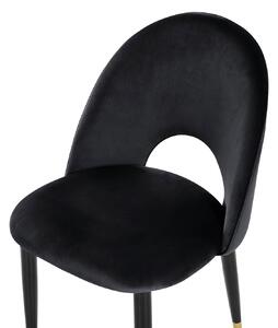Zondo Set blagovaonskih stolica 2 kom. MAGI (tkanina) (crna). 1018794