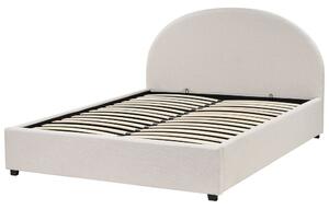 Zondo Bračni krevet 160 cm Verena (svijetlobež) (s podnicom i prostorom za odlaganje). 1076347