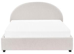Zondo Bračni krevet 160 cm Verena (svijetlobež) (s podnicom i prostorom za odlaganje). 1076347
