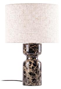Stolne Lampa Lucande, Marcella, Bež, Dnevna soba, Tkanina / tekstil, Moderan