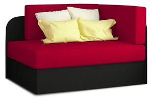 Mala raztegljiva sofa ROSA, crvena/crna