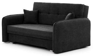Rasklopiva dvosjedna sofa LAINE, crna