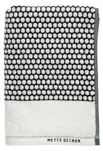 Crno-bijeli pamučni ručnici u setu od 2 kom 40x60 cm Grid - Mette Ditmer Denmark