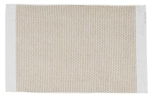 Bijela/bež tekstilna kupaonska prostirka 50x80 cm Grid – Mette Ditmer Denmark