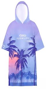 Plažno pončo FLOWLIFE ljubičasto 80x145 cm
