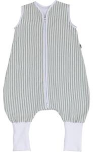 BUBABA BY FREEON vreća za spavanje - ljetna 86/92/98 s nogavicama 18-30 mj muslin prugice green 87516