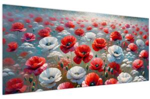Slika - Polje makova (120x50 cm)