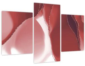 Slika - Crveni apstraktni cvijet N⁰3 (90x60 cm)
