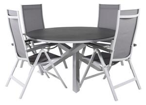 Stol i stolice set Dallas 2357Tekstil, Metal