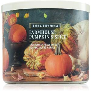 Bath & Body Works Farmhouse Pumpkin & Spice mirisna svijeća 411 g