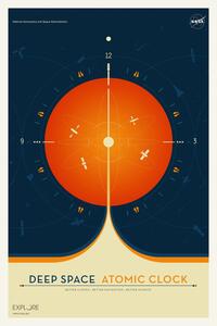 Ilustracija Deep Space Atomic Clock (Orange) - Space Series (NASA)