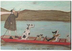 Slika na platnu Sam Toft - Woofing Along on the Rinver