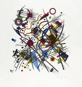 Reprodukcija Lithographie fur die Vierte Bauhausmappe (1922), Wassily Kandinsky