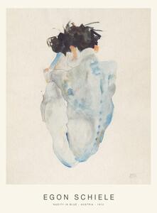 Reprodukcija Nudity in Blue (Special Edition Nude) - Egon Schiele