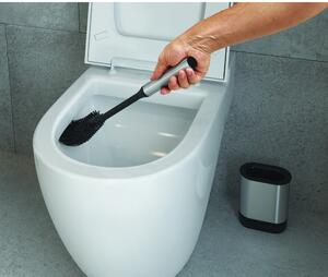 Tamno siva WC četka od nehrđajućeg čelika Cleany – Metaltex