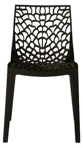 Crna plastična stolica BAFO