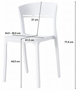Bijela plastična stolica COCO