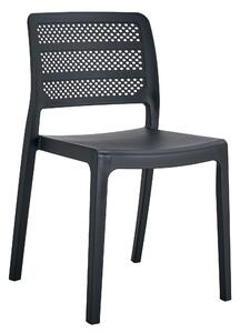 Crna plastična stolica PAGI