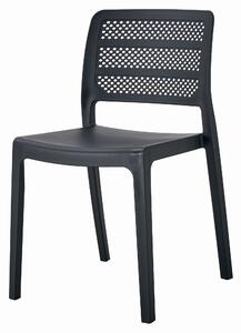 Crna plastična stolica PAGI