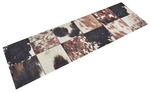 VidaXL Kuhinjski tepih perivi životinjska koža 60 x 180 cm baršunasti