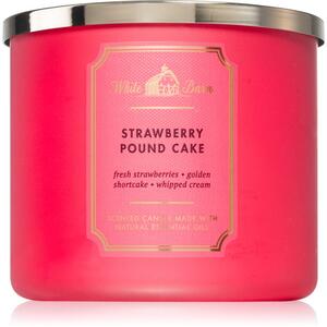 Bath & Body Works Strawberry Pound Cake mirisna svijeća 411 g